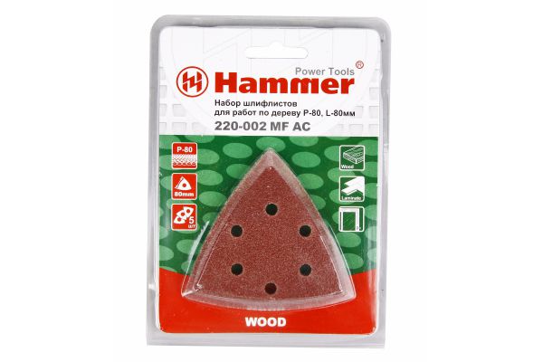 Бесконечная шлифовальная лента Hammer Flex MF-AC 002 80мм, Р 80, по дереву