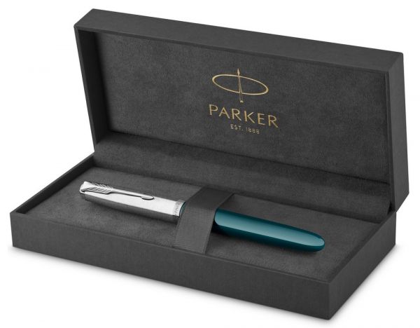 Ручка перьевая PARKER 51 Core CW2123506 бирюзово-голубой F, 1 шт