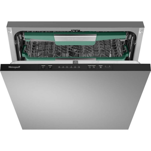 Встраиваемая посудомоечная машина Weissgauff BDW 6136 D Inverter Autoopen Timer Floor полноразмерная, нержавеющая сталь